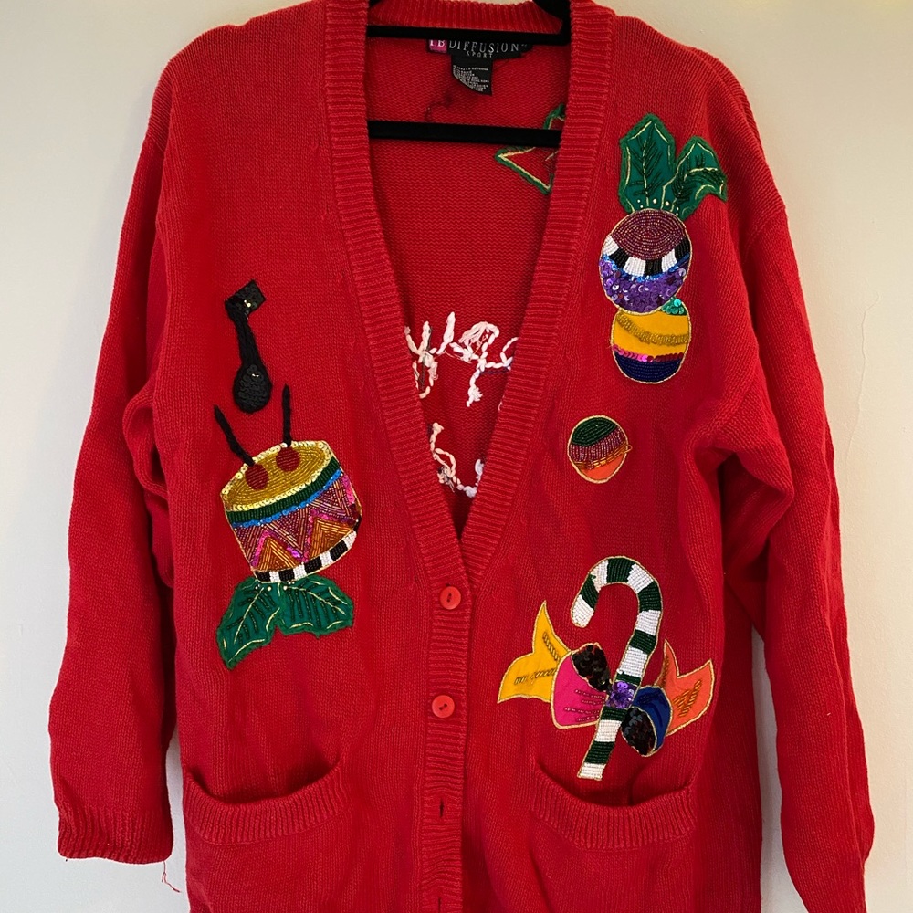 Red holiday sweater